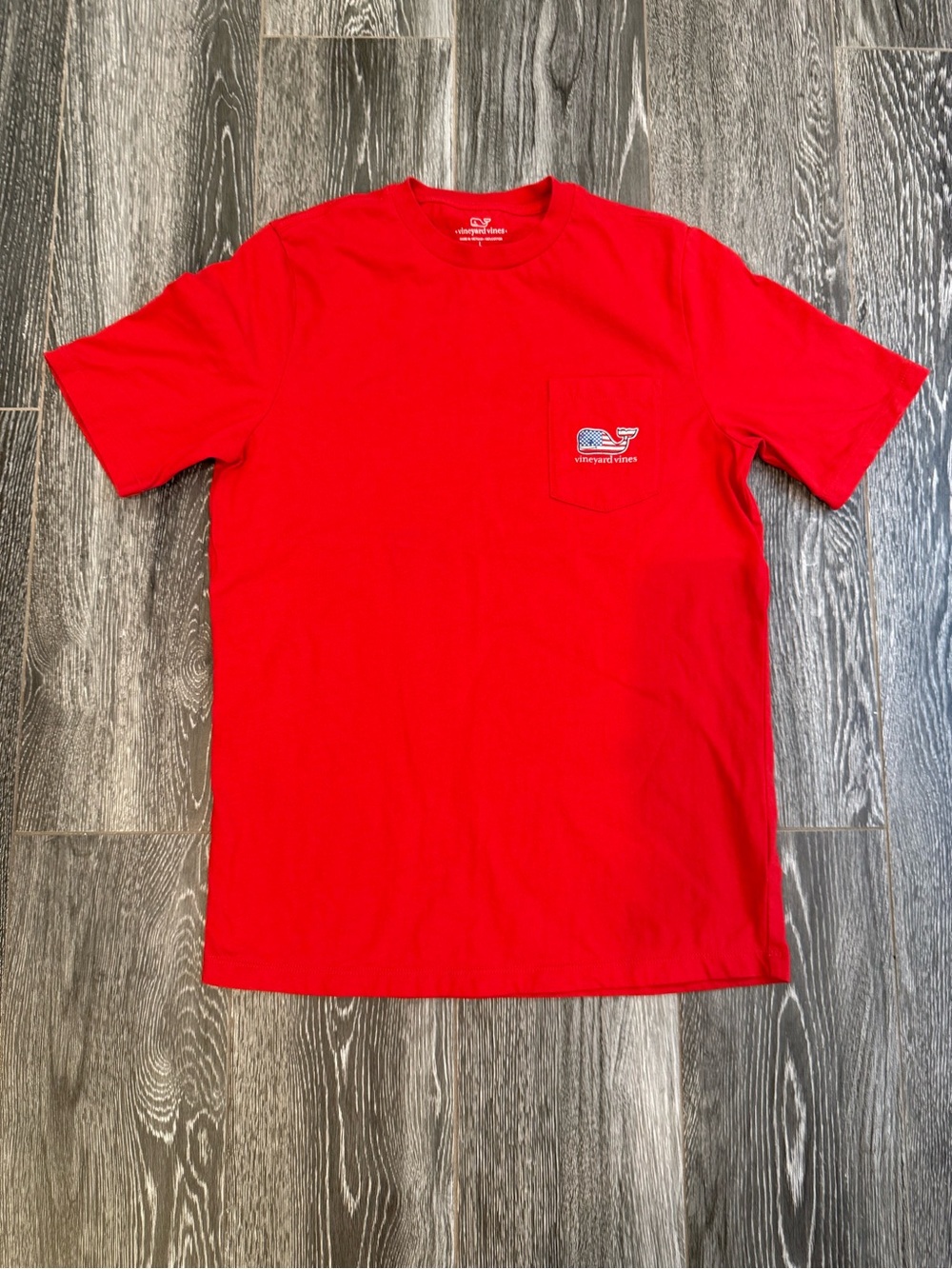 Vineyard Vines Boys Red Pocket T-Shirt